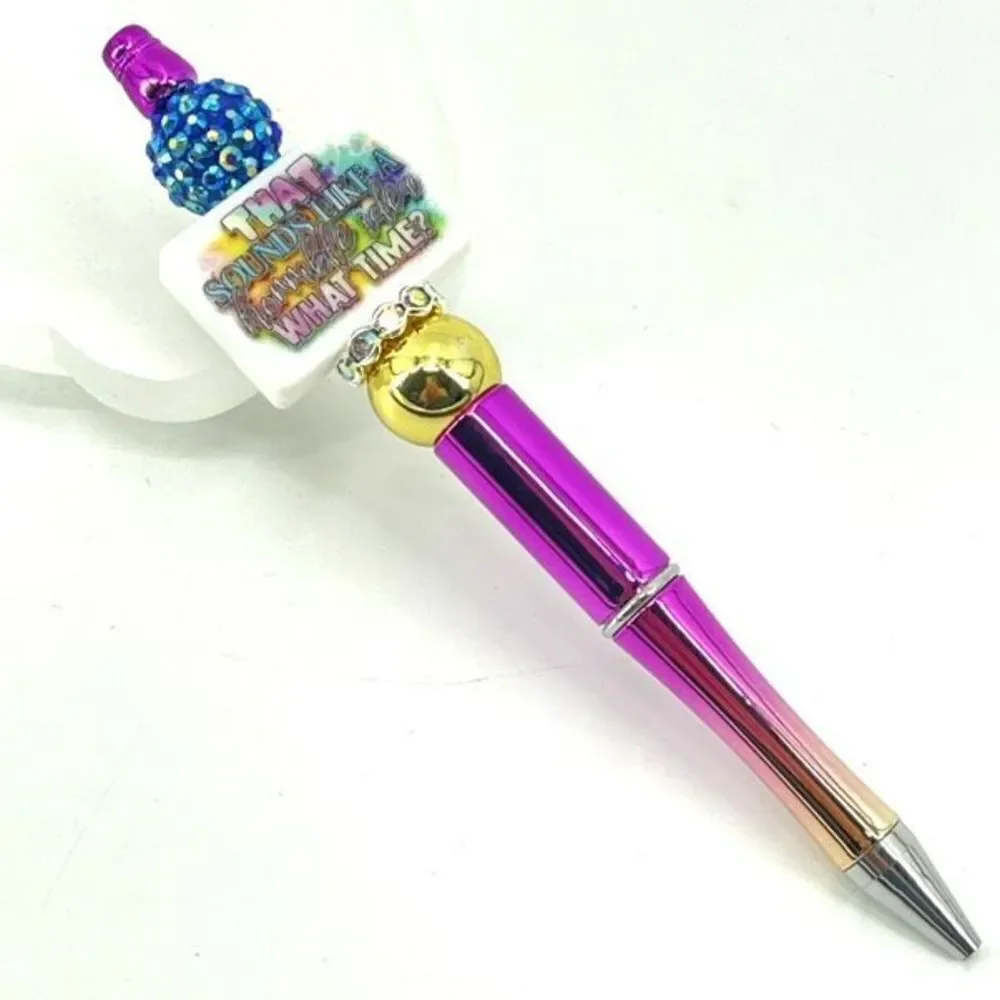 That sounds like a terrible idea. What time? pen handmade NEW bling rhinestone f